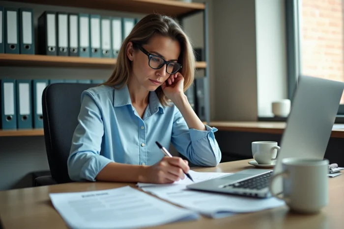 Femme complétant les statuts et documents administratifs pour la création d'une association de comité des fêtes